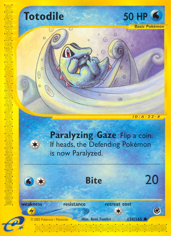 Totodile (135/165) - Expedition Base Set Pokémon Card