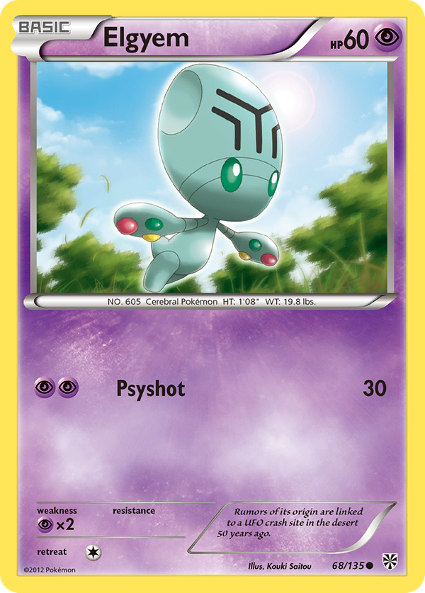 Elgyem (68/135) - Plasma Storm Value - GoCollect (elgyem-68-135-plasma ...