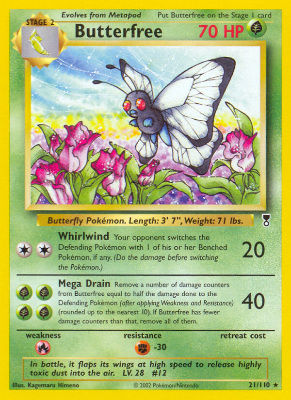 Butterfree (21/110) - Legendary Collection Pokémon Card