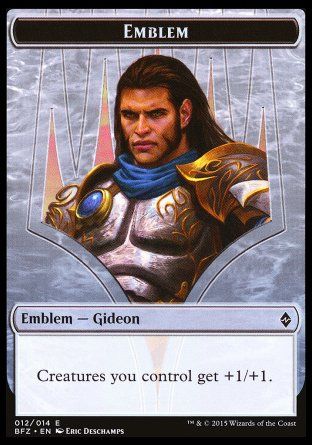 Emblem Gideon, Ally of Zendikar (Battle for Zendikar) Trading Card