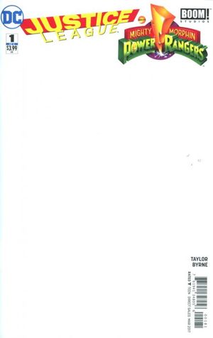 Justice League/Power Rangers #1 (Blank Variant Cover)