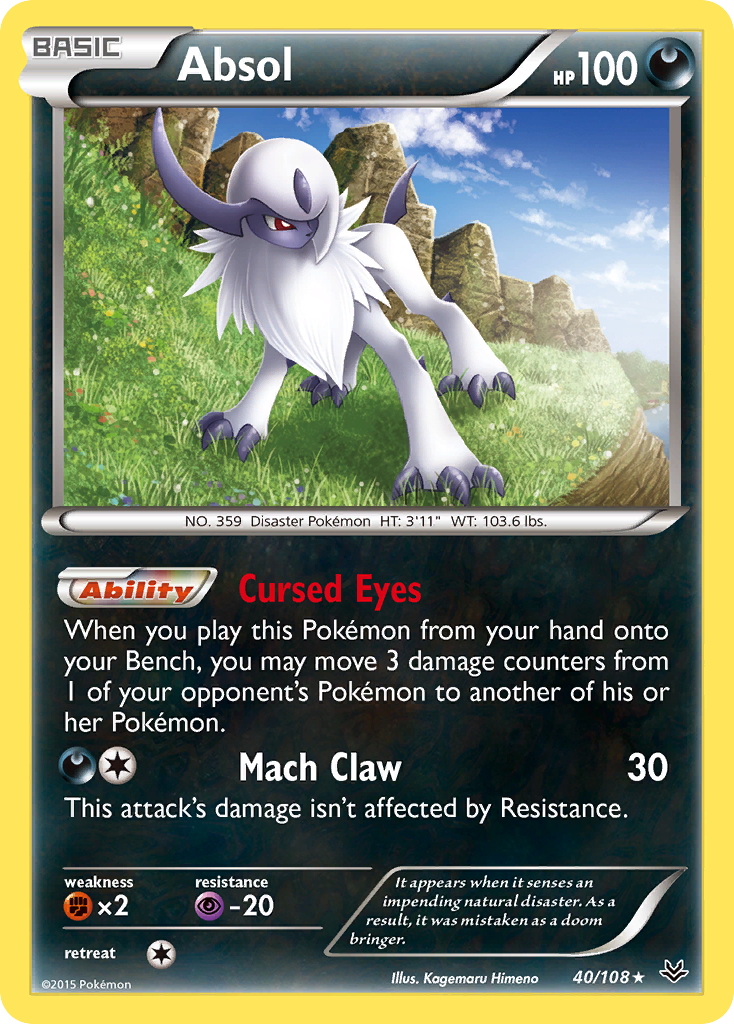 Absol (40/108) - Roaring Skies Pokémon Card