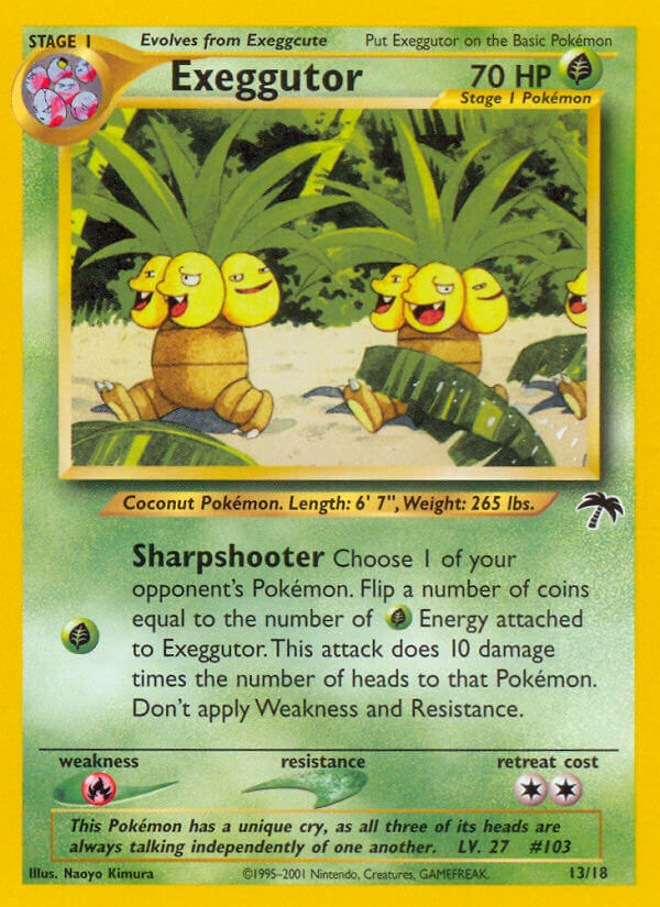 Exeggutor (13/18) - Southern Islands Pokémon Card