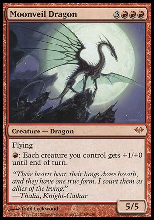 Moonveil Dragon (Dark Ascension) Trading Card