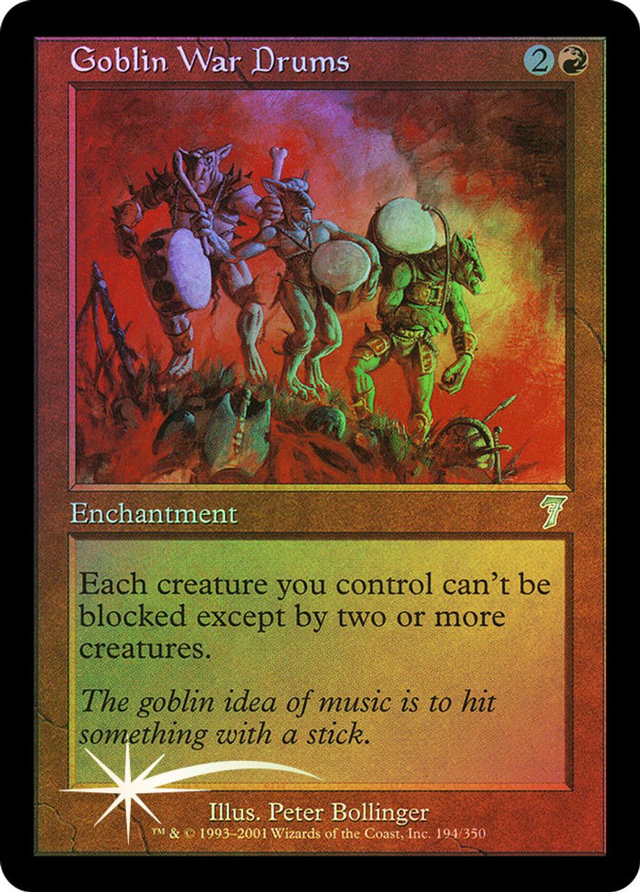 Goblin War Drums (7th Edition - Foil) Trading Card