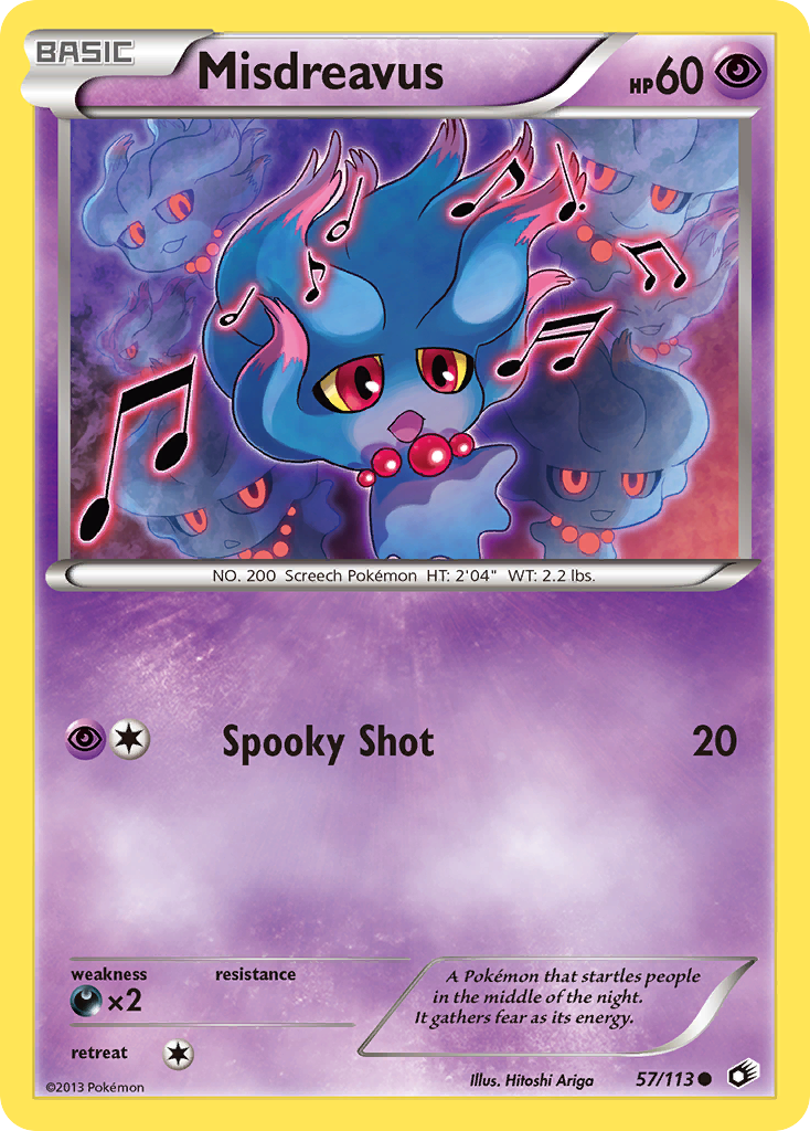 Misdreavus (57/113) - Legendary Treasures Pokémon Card