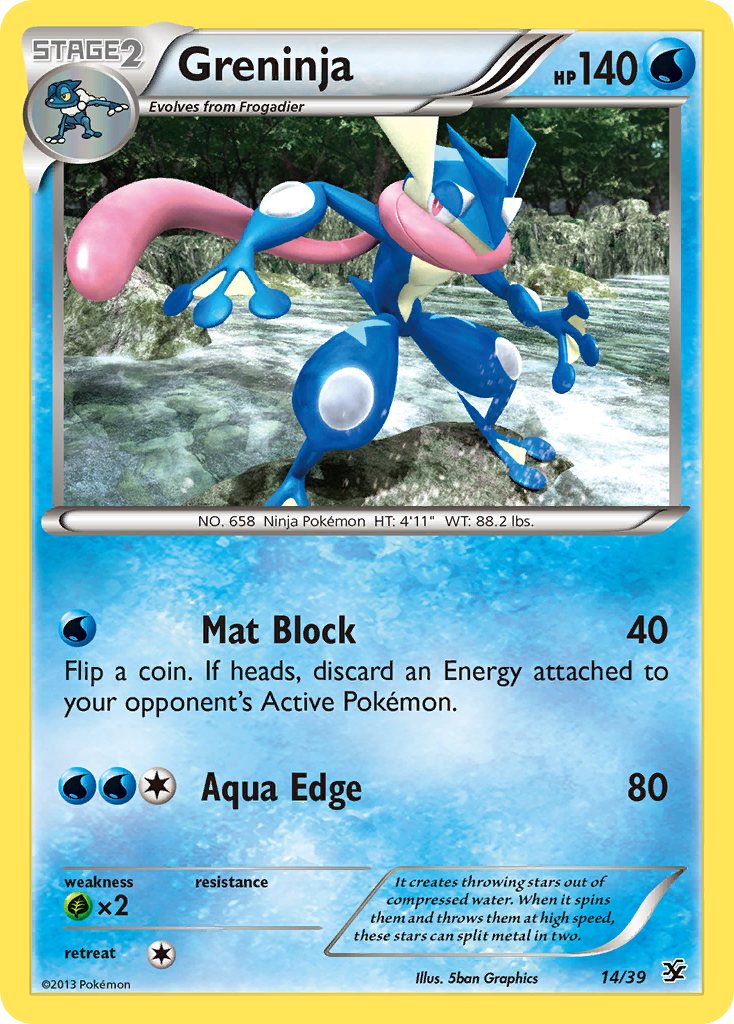 Greninja (14/39) - Kalos Starter Set Pokémon Card