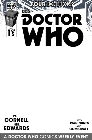 Doctor Who Event 2015: The Four Doctors #1 (Blank Sketch Cover)