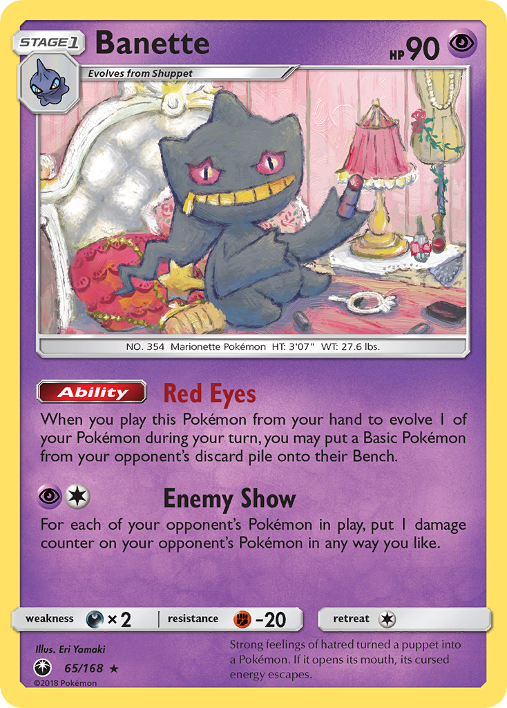 Banette (65/168) - Celestial Storm Pokémon Card