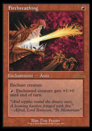 Firebreathing (Magic 30th Anniversary Edition - Old Frame) Trading Card