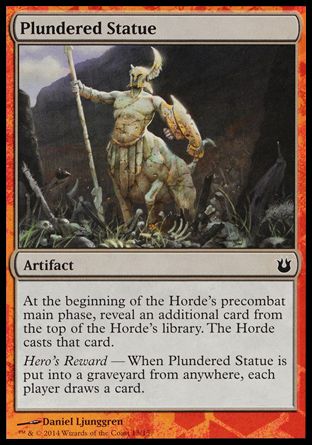 Plundered Statue (Born of the Gods Challenge Deck : Battle the Horde) Trading Card