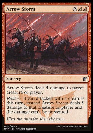 Arrow Storm (Khans of Tarkir) Trading Card