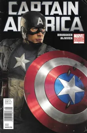 Captain America #1 (Photo Cover/Newsstand Edition)