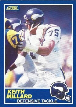 Keith Millard 1989 Score #54 Sports Card