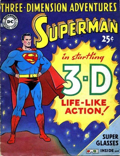 Three-Dimension Adventures Superman Comic