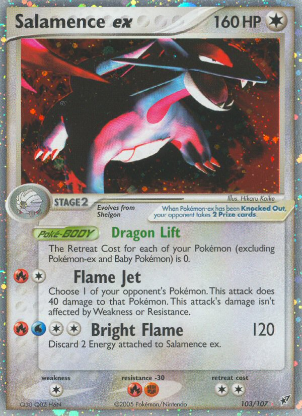 Salamence ex (103/107) - Deoxys Pokémon Card