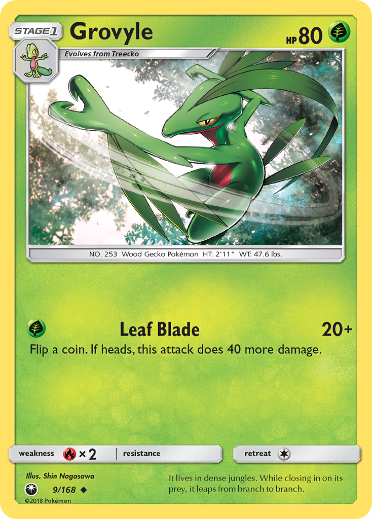 Grovyle (9/168) - Celestial Storm Pokémon Card