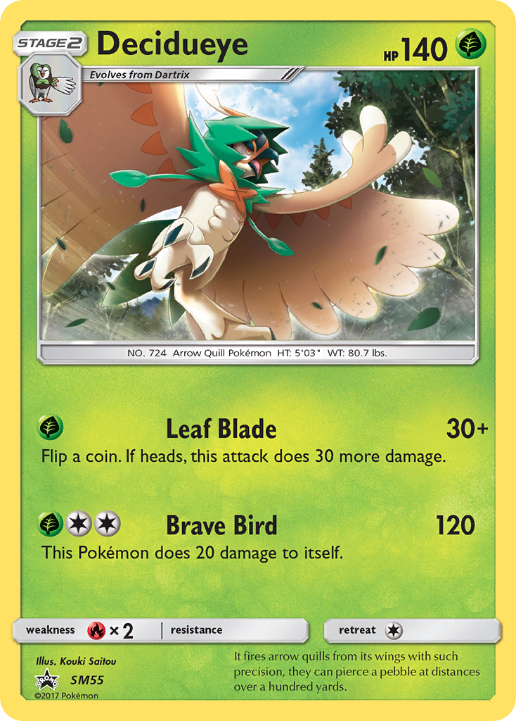 Decidueye (SM55) - SM Black Star Promos Pokémon Card