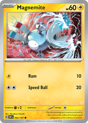 Magnemite (63/197) - Obsidian Flames
