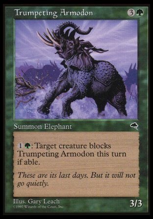 Trumpeting Armodon (Tempest) Trading Card