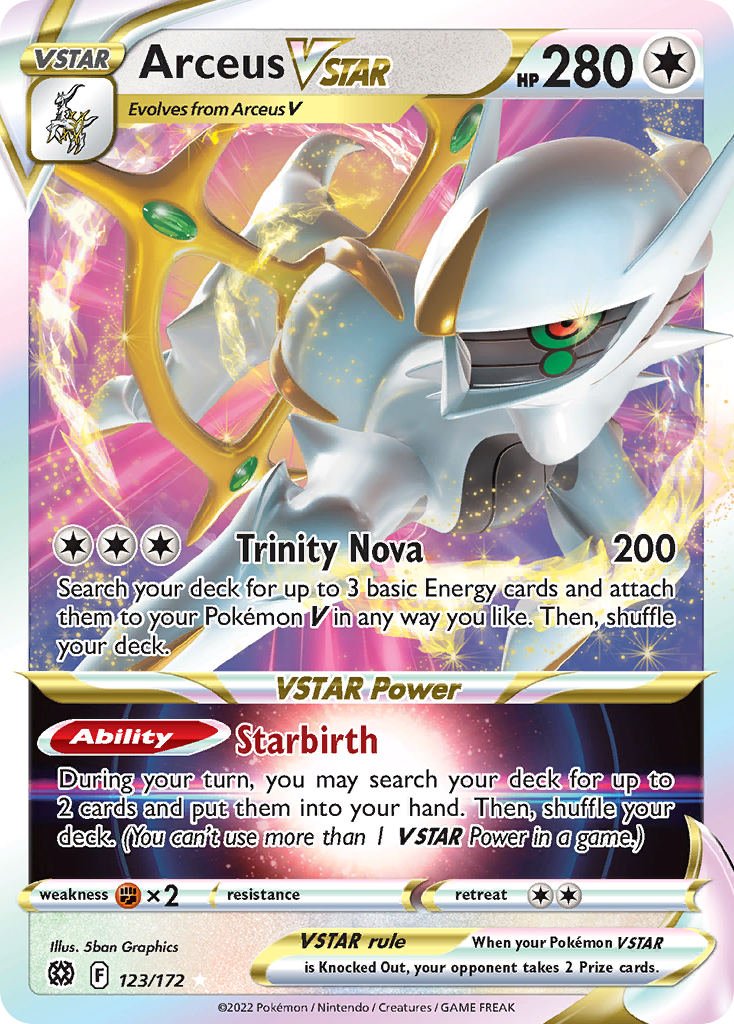 Arceus VSTAR (123/172) - Brilliant Stars Pokémon Card