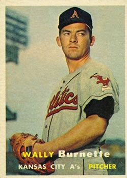 Wally Burnette 1957 Topps #13 Sports Card