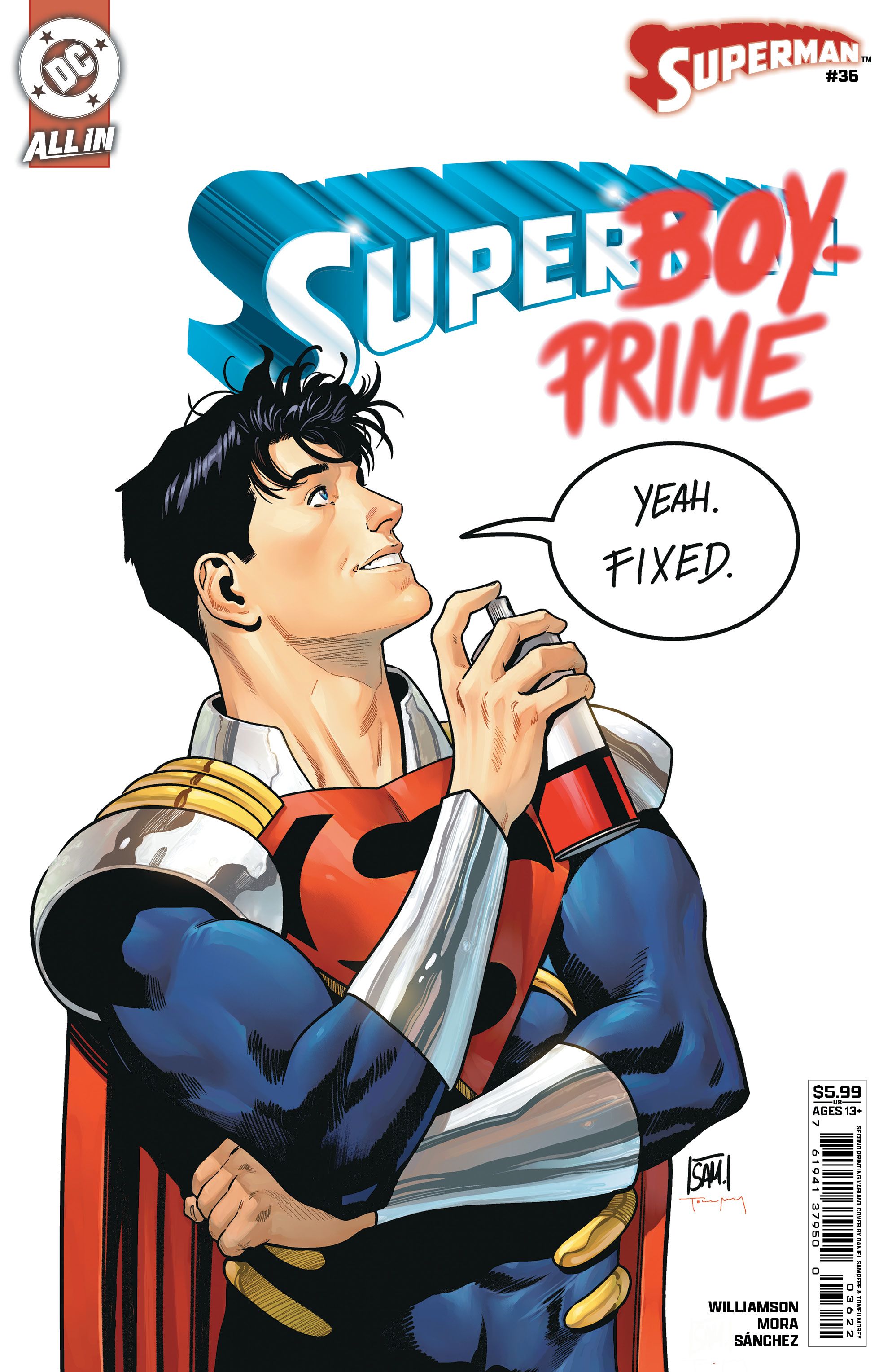 Superman #36 (Second Printing Cvr B Daniel Sampere Card Stock Variant) Comic