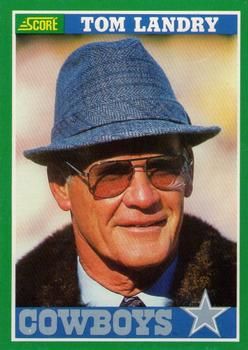 Tom Landry 1989 Score #330 Sports Card