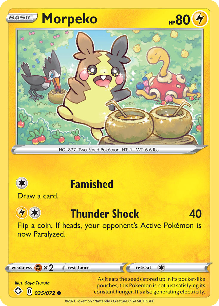 Morpeko (35/72) - Shining Fates Pokémon Card