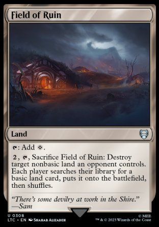 Field of Ruin (The Lord of the Rings Commander Decks) Trading Card