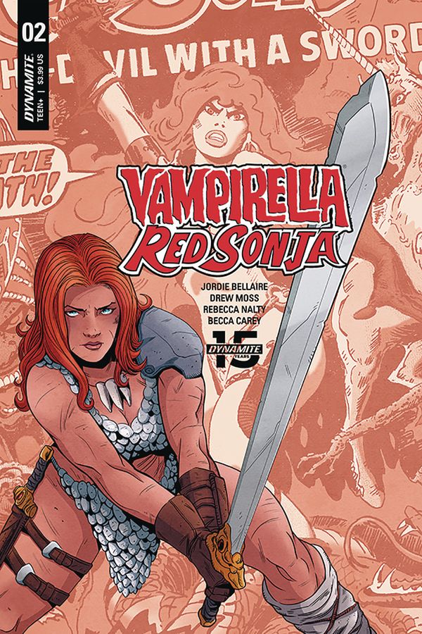 Vampirella/Red Sonja #2 (Cover E Moss Then Now)
