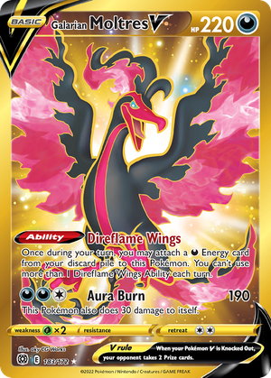Galarian Moltres V (183/172) - Brilliant Stars