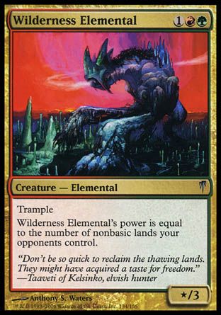 Wilderness Elemental (Coldsnap) Trading Card