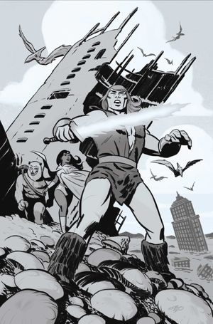 Thundarr The Barbarian #6 (Cvr H Inc 1:15 Michael Cho Line Art Variant)