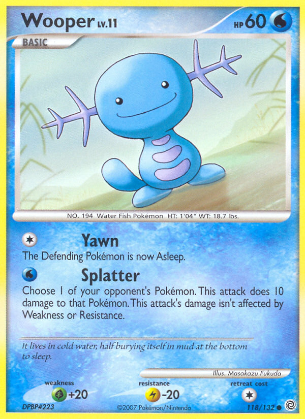 Wooper (118/132) - Secret Wonders Pokémon Card