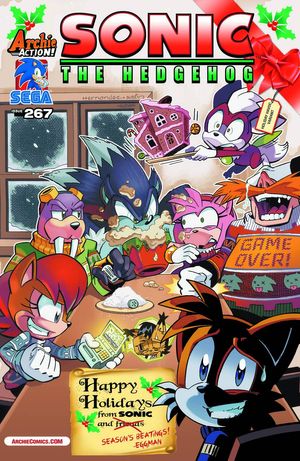 Sonic The Hedgehog #267 (Holiday Havoc Variant Cover)