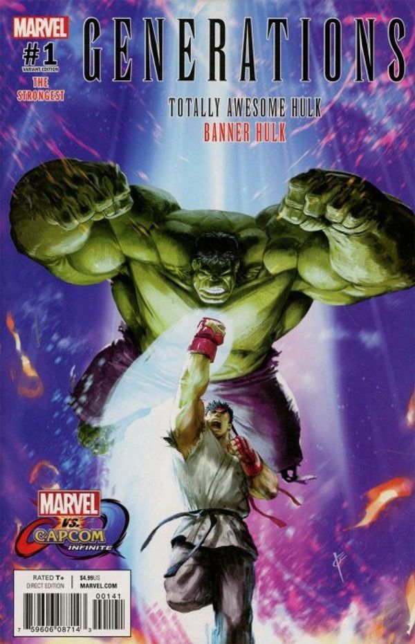 Generations: Banner Hulk and Totally Awesome Hulk #1 (Marvel Vs Capcom Variant)