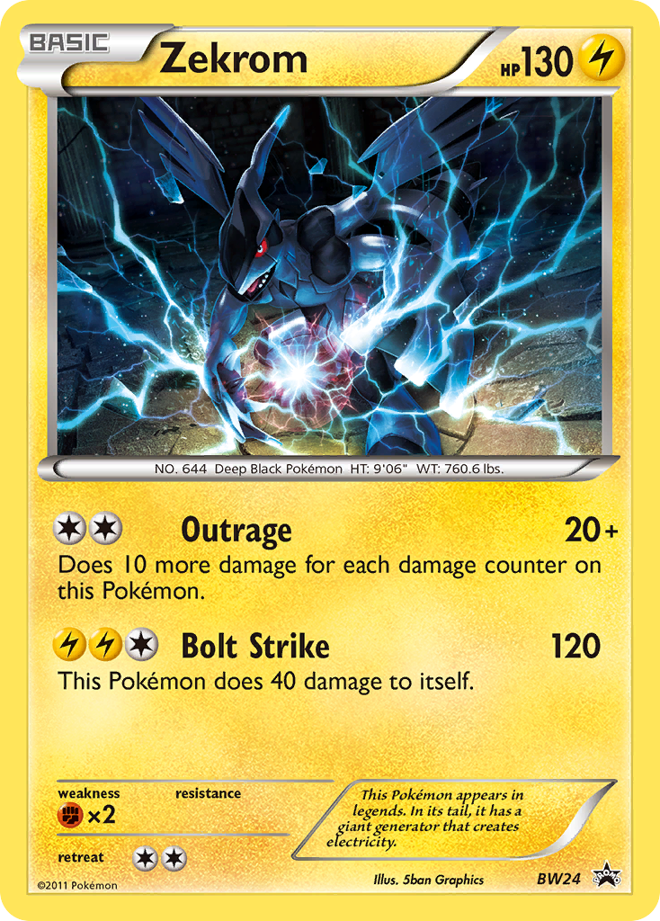 Zekrom (BW24) - BW Black Star Promos Pokémon Card