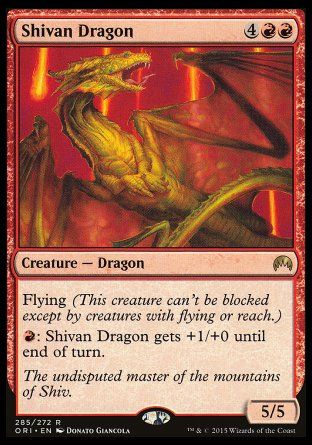 Shivan Dragon (Magic Origins) Trading Card