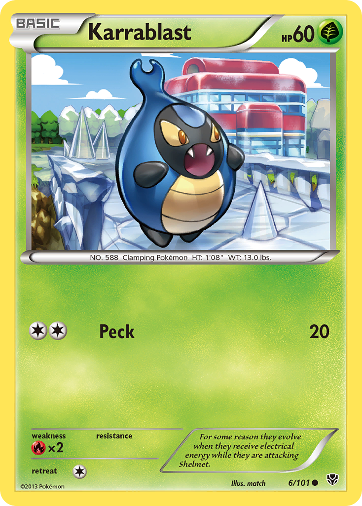 Karrablast (6/101) - Plasma Blast Pokémon Card