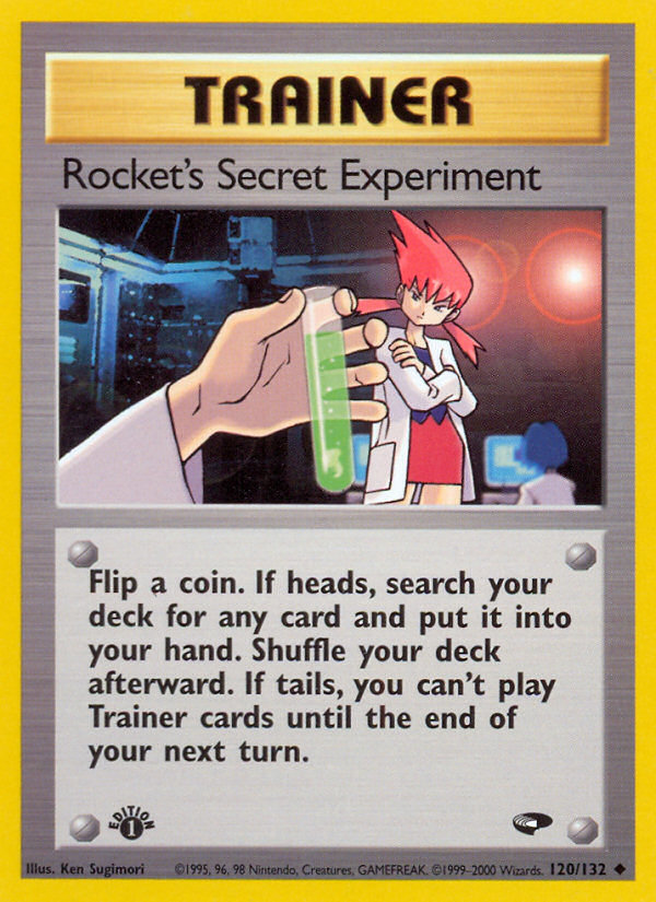 Rocket's Secret Experiment (120/132) - Gym Challenge (1st Edition) Pokémon Card