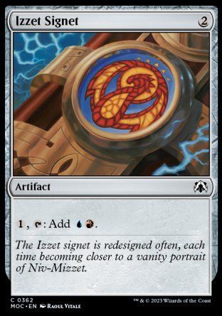 Izzet Signet (March of the Machine Commander Decks) Trading Card