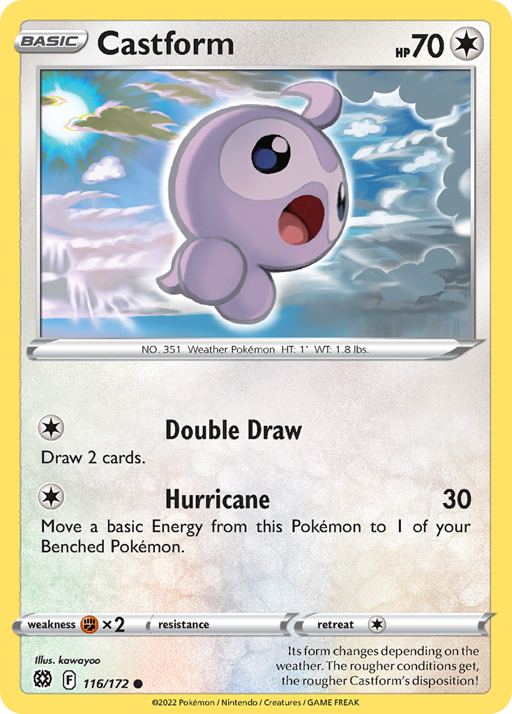 Castform (116/172) - Brilliant Stars Pokémon Card