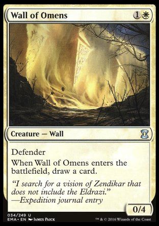 Wall of Omens (Eternal Masters) Trading Card