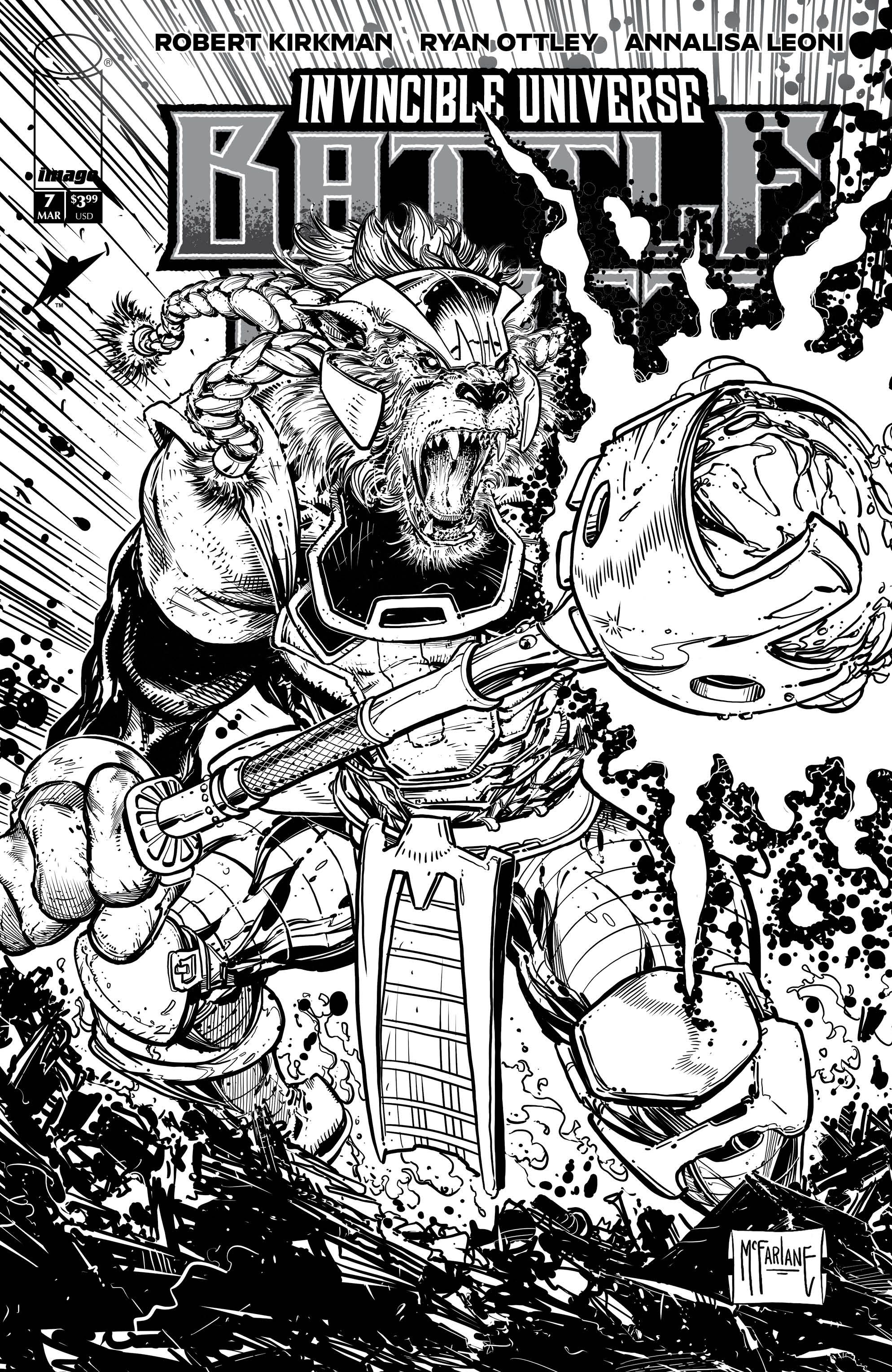 Invincible Universe: Battle Beast #7 (Cvr F Inc 1:75 Todd Mcfarlane Variant) Comic