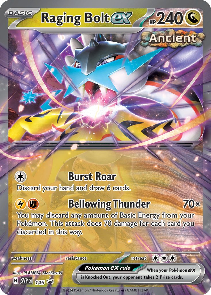 Raging Bolt Pokémon Card