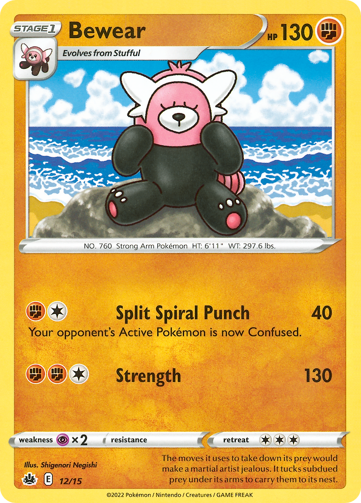 Bewear (12/15) - McDonald's Collection 2022 Pokémon Card