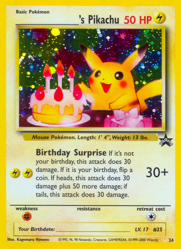 _____'s Pikachu (24/53) - Wizards Black Star Promos Pokémon Card