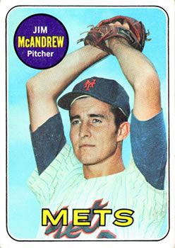 Jim McAndrew 1969 Topps #321 Sports Card