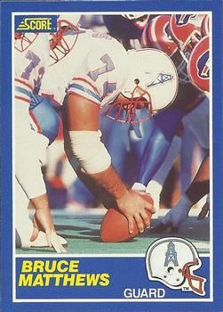 Bruce Matthews 1989 Score #109 Sports Card